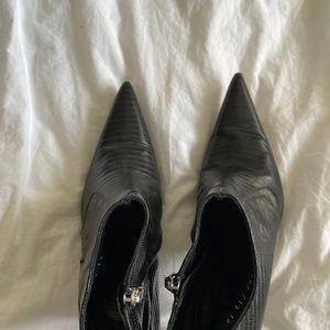 Versace pointed toe booties